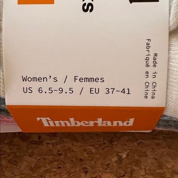 NWT Timberland Multicolor Trim Socks 5 pairs pink blue white - Picture 8 of 8